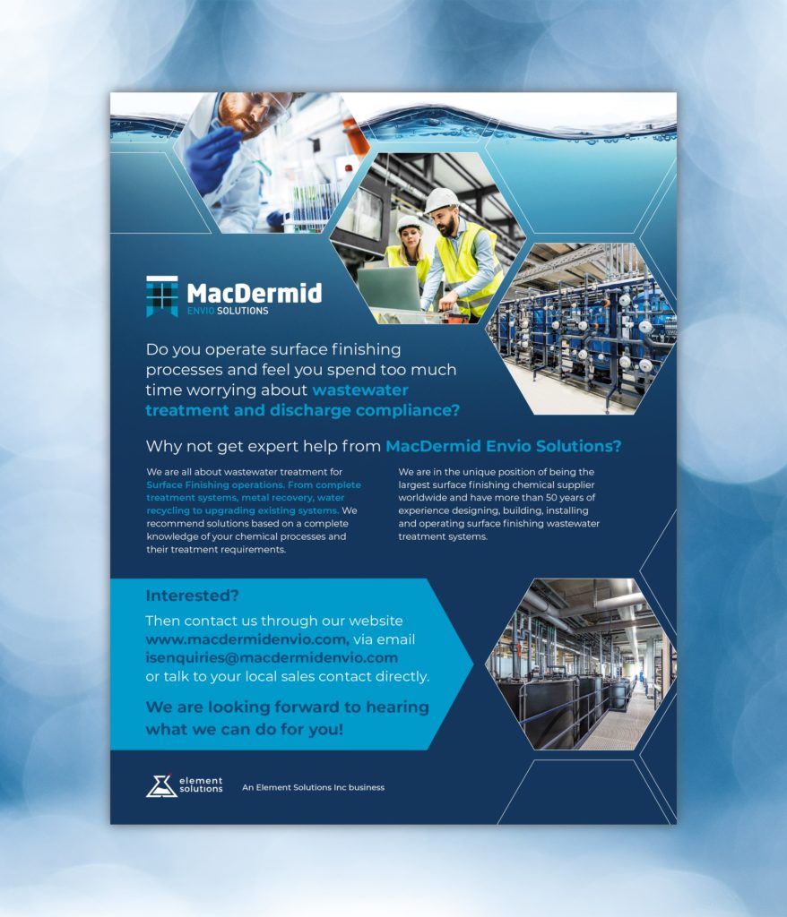 MacDermid Envio Solutions leaflet design by DB Design